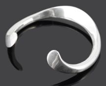 A Danish Ove Wendt for Georg Jensen silver open bangle