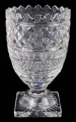 A large Waterford crystal vase