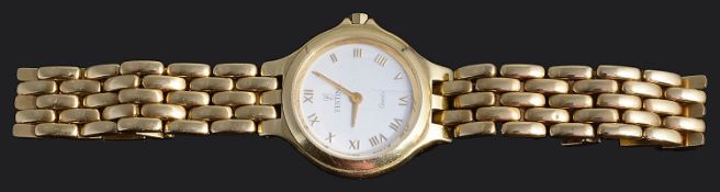 A contemporary 18ct gold ladies Festina wristwatch