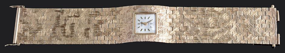 A ladies 9ct gold Excalibur wristwatch