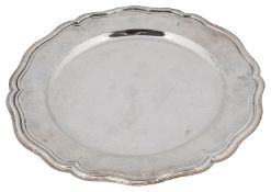 A 20th century Italian .800 silver serving plate