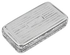 A George IV silver snuff box
