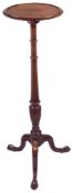 A George III style mahogany torchere