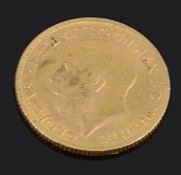 A George V full sovereign