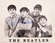 RARE ORIGINAL THE BEATLES PAUL MCCARTNEY HAND SIGN