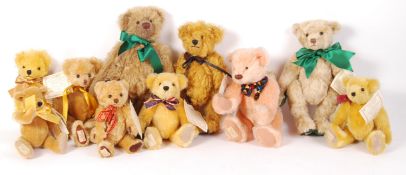 DEAN'S RAG BOOK COMPANY ASSORTED COLLECTOR'S CLUB TEDDY BEARS
