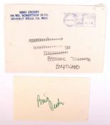 BING CROSBY - AMERICAN SINGER & ACTOR - AUTOGRAPH