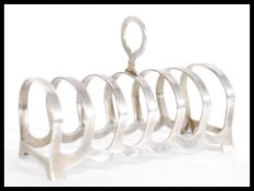 A 20th Century silver hallmarked six division seven bar toast rack by William Suckling Ltd