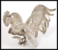 A vintage 20th century silver hallmarked large fig