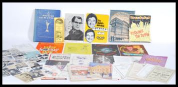 Autographs & Theatre Ephemera: a charming collection of assorted vintage autographs and theatre