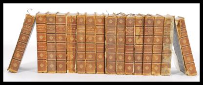 A collection of late 19th Century / early 20th Century Charles Dickens novels published by Chapman &