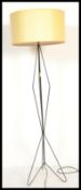 A retro 20th Century atomic / sputnik floor standing standard lamp with shade, the lamp crafted from