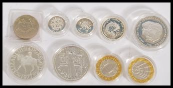 Silver Proof Historic Coins of Great Britain, with capsules and certificates to include 1981 Royal