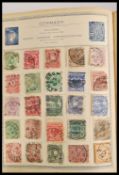 A fantastic 19th century stamp album containing various Victorian all world stamps. Contains a