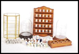 A collection of vintage thimbles to include a 12 Hummel ARS silver plated examples. various