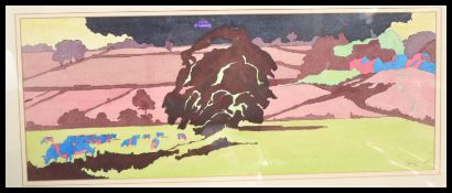 A 20th Century signed water colour painting by Dick Boulton (Artist & Sculptor) featuring a