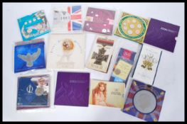 A collection of Commemorative and Uncirculated UK GB coinage comprising of various £5 £2 coins and