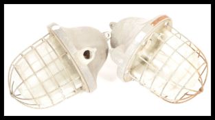 INDUSTRIAL FACTORY BULKHEAD PENDANT LIGHTS BY HELLOS