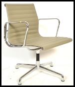 After Charles & Ray Eames - Vitra - EA 115 - Aluminium Group - swivel desk / lounge chairs /