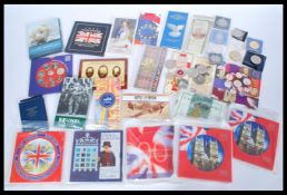 A collection of Commemorative and Uncirculated UK GB coinage comprising of various £5 £2 and coin