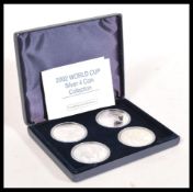 Westminster World Cup Silver proof 925 four Coin Collection commemorating the Japan and Korea