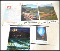 A collection of vintage / retro 1960's / 1970's 20th Century Railway French Travel posters to