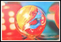 CONTEMPORARY ROLLING MARBLE CANVAS GRAPHIC ART PRINT