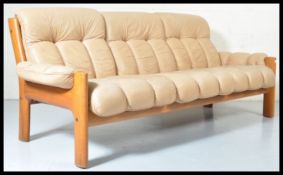 EKORNES RETRO VINTAGE MONTANNA PATTERN THREE SEAT SOFA SETTE