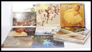 Classical Vinyl Records - A collection of vinyl long play LP records, all classical and on the Decca