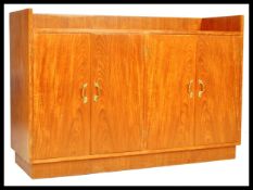 20TH CENTURY RETRO TEAK WOOD SIDEBOARD RECORD HI-FI CABINET