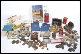 A collection of mixed coins dating from the 18th Century onwards to include a 1797 George III