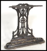 A 19th Century Victorian cast iron  stick umbrella stand in the manner of Coalbrookdale. The stand