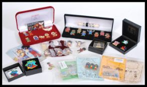 A selection of limited edition Hills Brothers Golly badges / pins to include the Hills Brothers