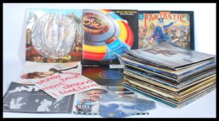 Vinyl Records - A collection of vinyl long play LP and 12