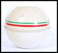 A retro 20th Century circa 1970's Italian Guzzini picnic ball set, comprising a tray, six plates,