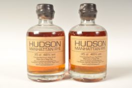 TWO BOTTLES OF HUDSON MANHATTAN RYE WHISKY