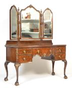 RARE MAPLE & CO ROSEWOOD SERPENTINE FRONTED DRESSING TABLE
