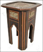 19TH CENTURY MOORISH MOTHER OF PEARL INLAID OCCASI