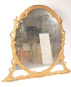 A very large 19th century Victorian giltwood overmantel mirror having a stunning bark - tree