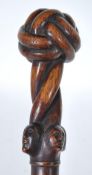 18TH CENTURY SAILORS CAPTAINS SCRIMSHAW WALKING STICK CANE