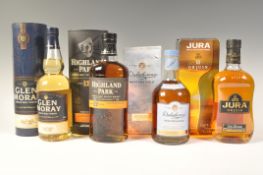 GROUP OF FOUR BOXED SINGLE MALT WHISKEYS