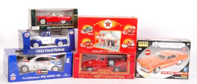 ASSORTED BOXED LARGE SCALE DIECAST MODEL CARS & VE