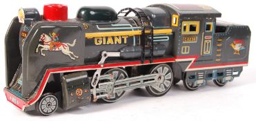 VINTAGE TINPLATE FRICTION POWERED ' GIANT ' TRAIN