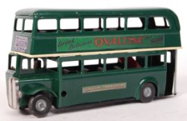 BEAUTIFUL 1950'S MINIC TOYS TINPLATE CLOCKWORK LONDON BUS