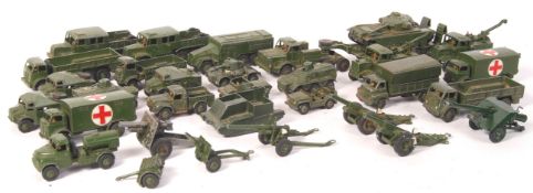 LARGE COLLECTION VINTAGE DINKY MILITARY DIECAST MODELS