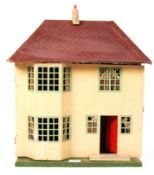 VINTAGE 1950'S TRIANG TIN FRONTED DOLLS HOUSE & CONTENTS