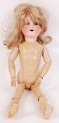 ANTIQUE ARMAND MARSEILLE BISQUE HEADED DOLL