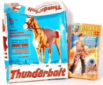 VINTAGE MARX JOHNNY WEST & THUNDERBOLT ACTION FIGURES
