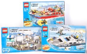 ASSORTED LEGO CITY EMERGENCY SERVICES SETS BOXED