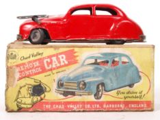 CHAD VALLEY MADE REMOTE CONTROL CAR TIN PLATE CLOCKWORK TOY